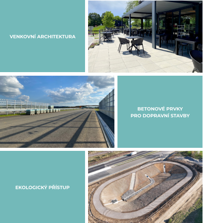 VENKOVNÍ ARCHITEKTURA BETONOVÉ PRVKY PRO DOPRAVNÍ STAVBY EKOLOGICKÝ PŘÍSTUP